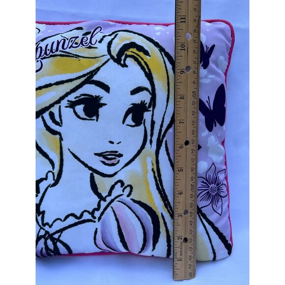 Rapunzel 11" Accent Pillow Watercolor Pastels Art Modern Vibe Tangled - Picture 3 of 8